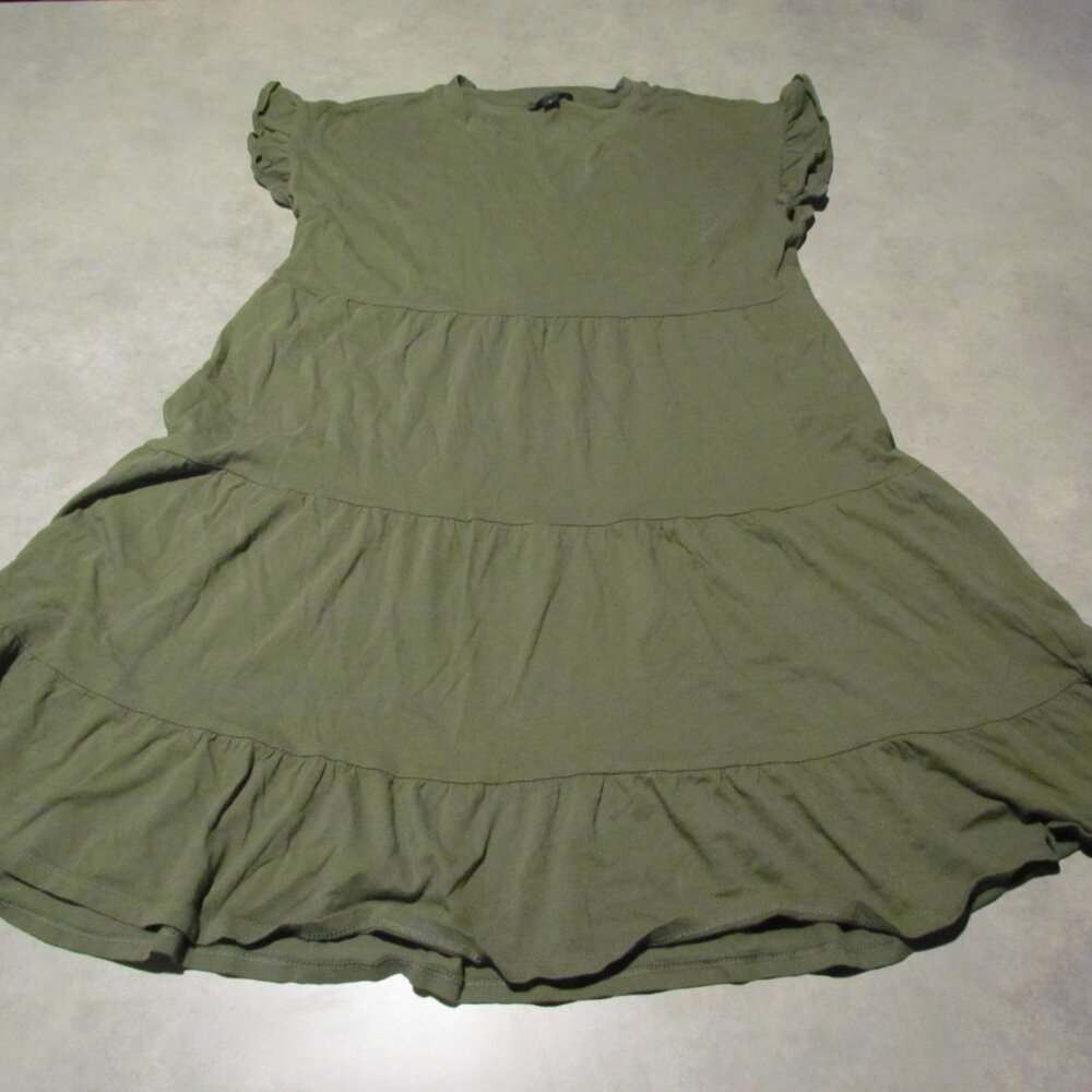 J Crew dress  Womens Small green Cotton swing Dress